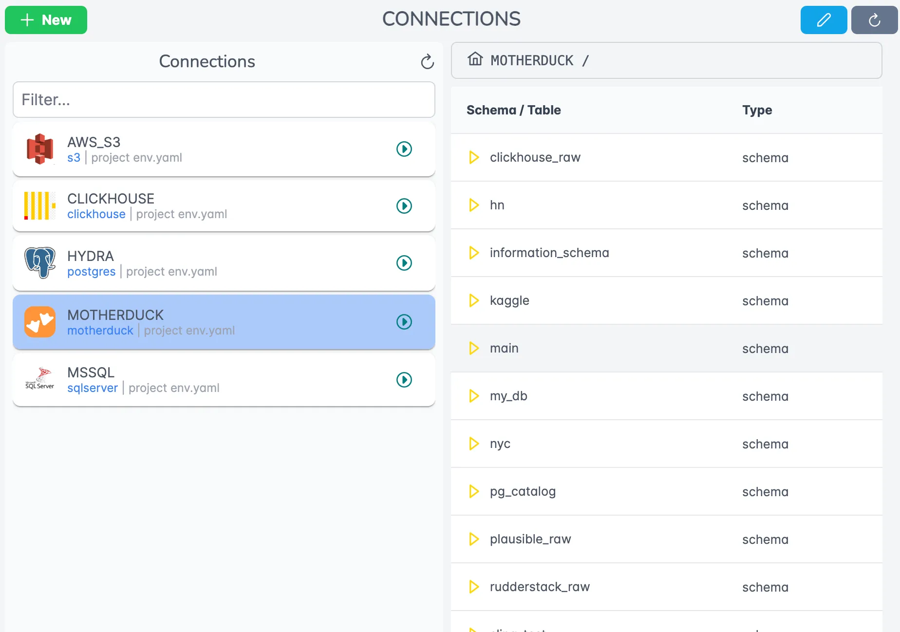 Sling Platform Connections