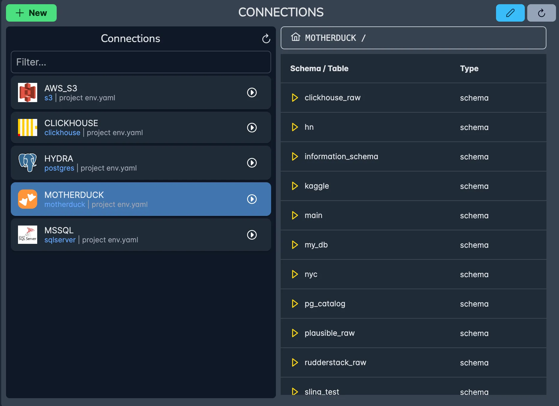 Sling Platform Connections